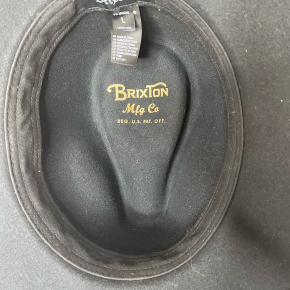 Brixton Felt Fedora in classic black L - Picture 4 of 10
